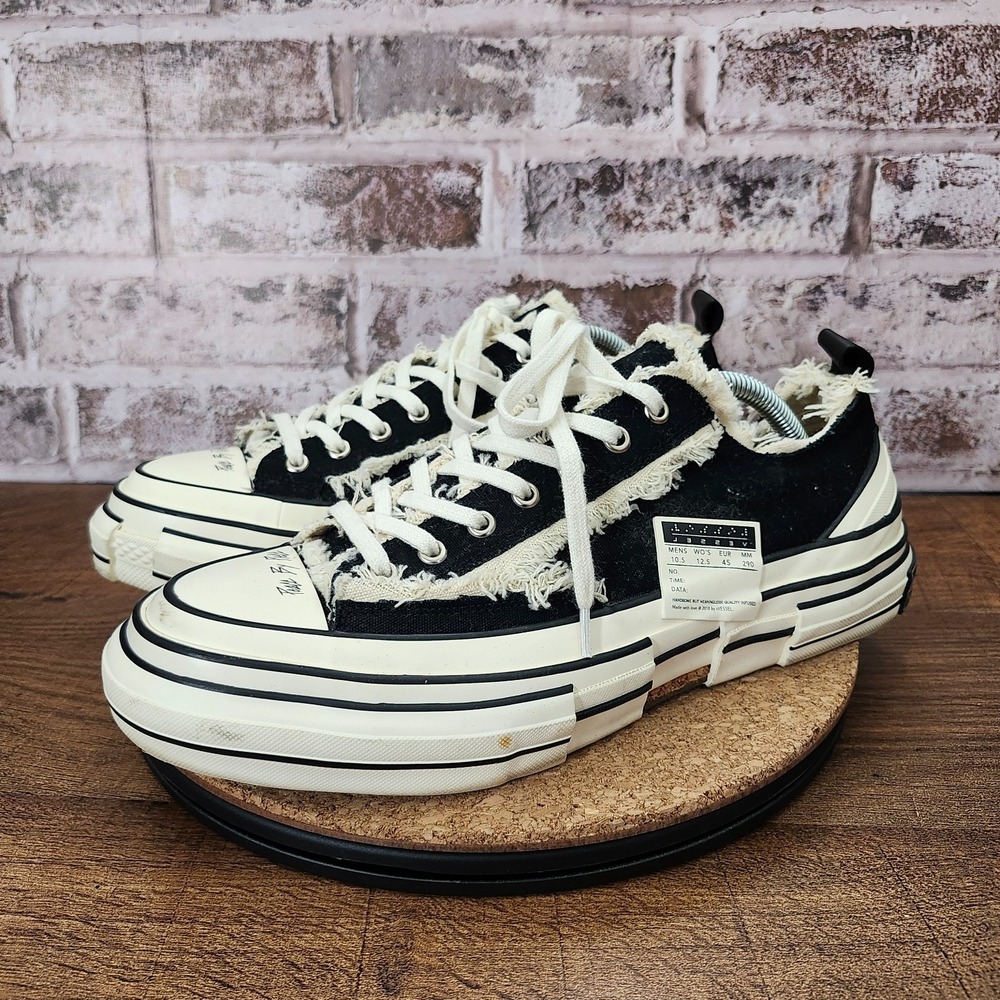 Vessel G.O.P. Low Top Black Sneakers Unisex Size M10.5 W12.5 *Pre-Owned*